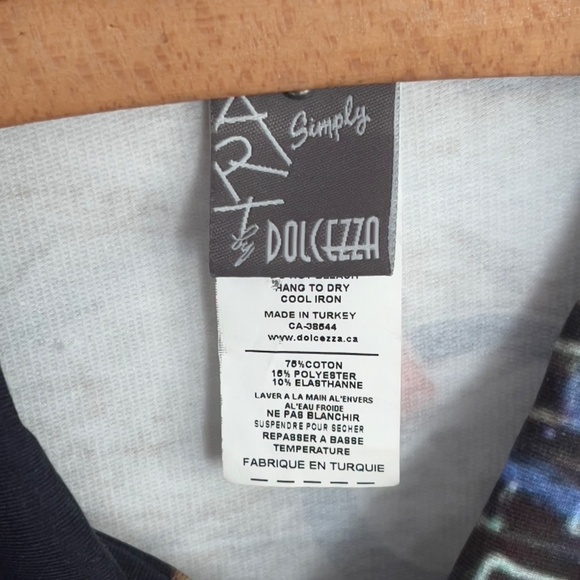 Simply Art by Dolcezza multicolor blazer size M medium artsy abstract button - Picture 5 of 8